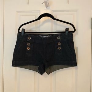 Express denim shorts
